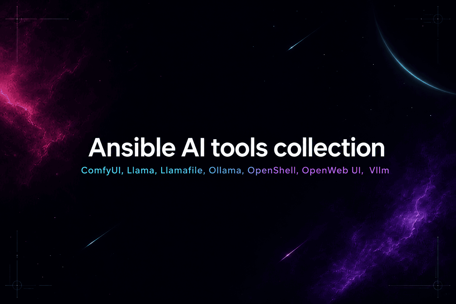 Ansible collection for various AI tools: ComfyUI, Llama, Llamafile, Ollama, OpenShell, OpenWeb UI, vllm